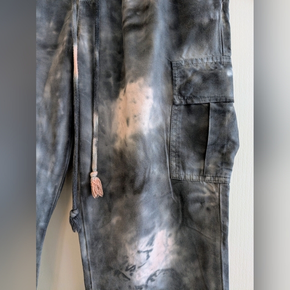 Anthropologie x Sanctuary Tie Dye Cargo Jogger Pants Size L Bohemian Casual - Picture 7 of 15